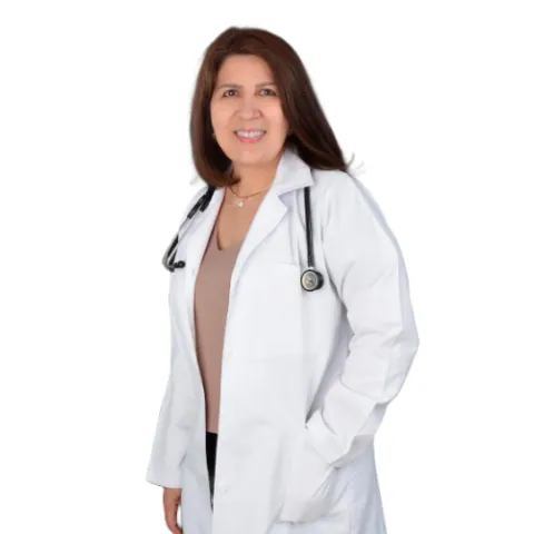 Doctora Marina Manotas especialista médico en la Clínica Reina Sofía Bogotá.